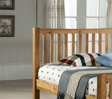 Wooden bed frame